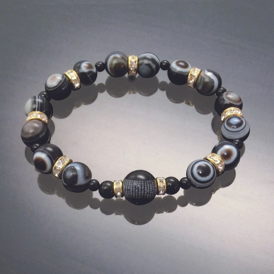 般若心経刻印お守りブレスレット