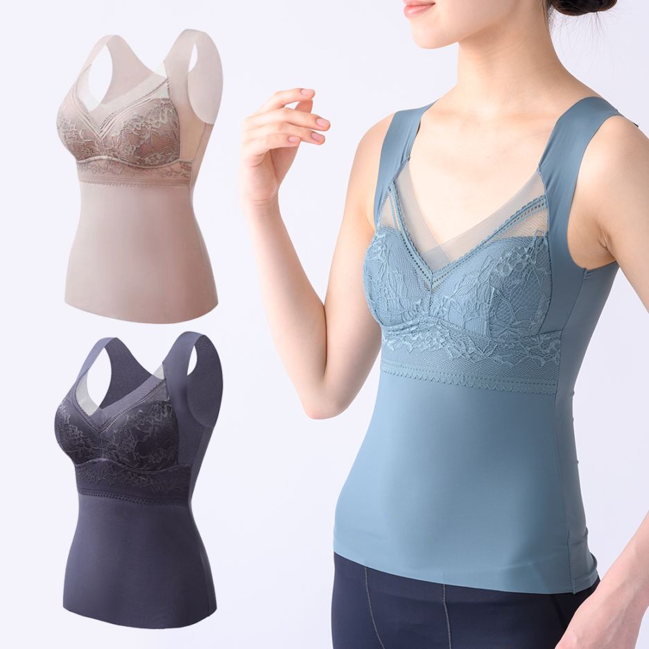 ノンワイヤーでらくらくタンクブラ 3色組