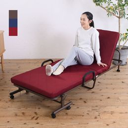 収納式リクライニングベッド　シングル　ブラウン　中古美品 収納式リクライニングベッド DX BR シングル｜ファミリー・ライフ公式通販