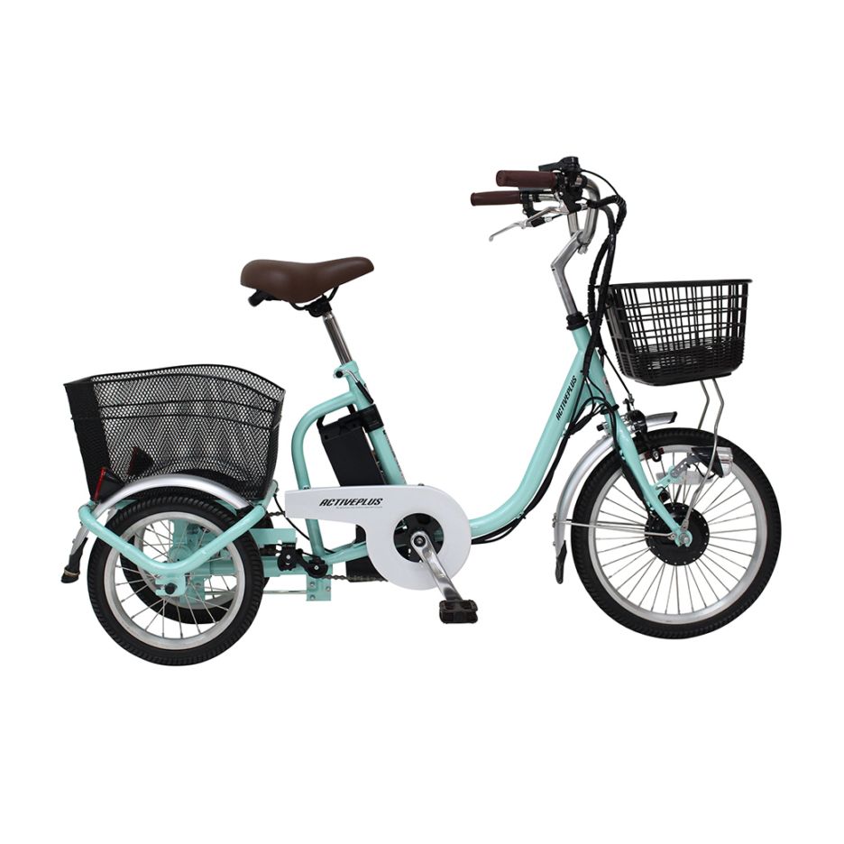 ノーパンク ロータイプ電動アシスト三輪自転車