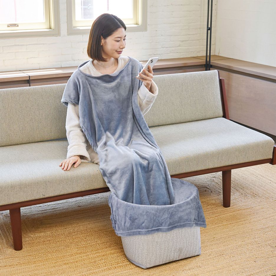 巻くコタツ くるみプラス KSHT-004A 着る毛布付き