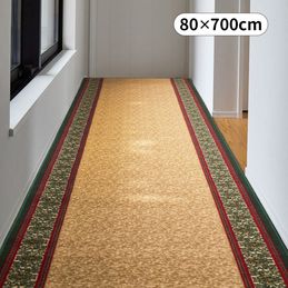 【新品※ショップ出品】オリエンタル柄廊下敷（ナタリア）80×180cm 廊下敷きマット 洗える 滑り止め エレガント 王朝柄 キッチンマット