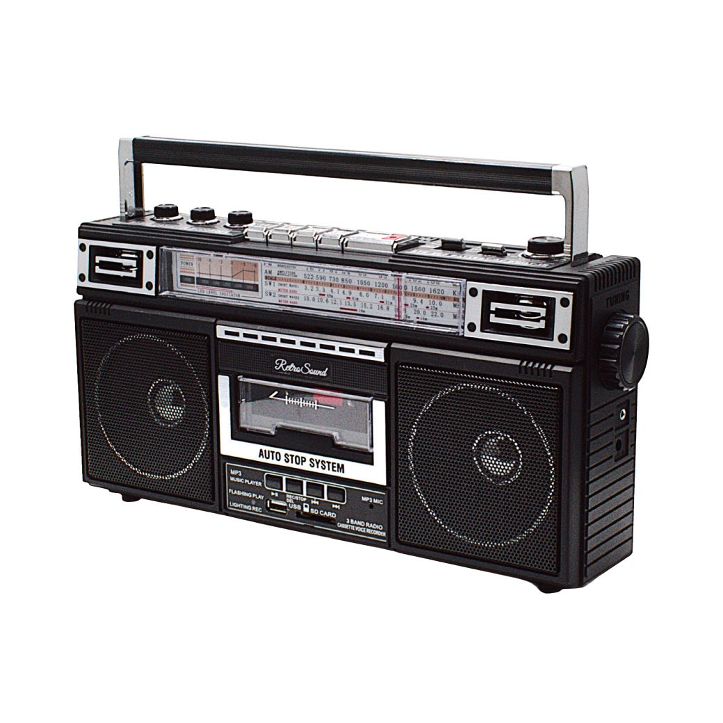 レトロサウンド・ラジオ・カセット・レコーダー RTR-S66