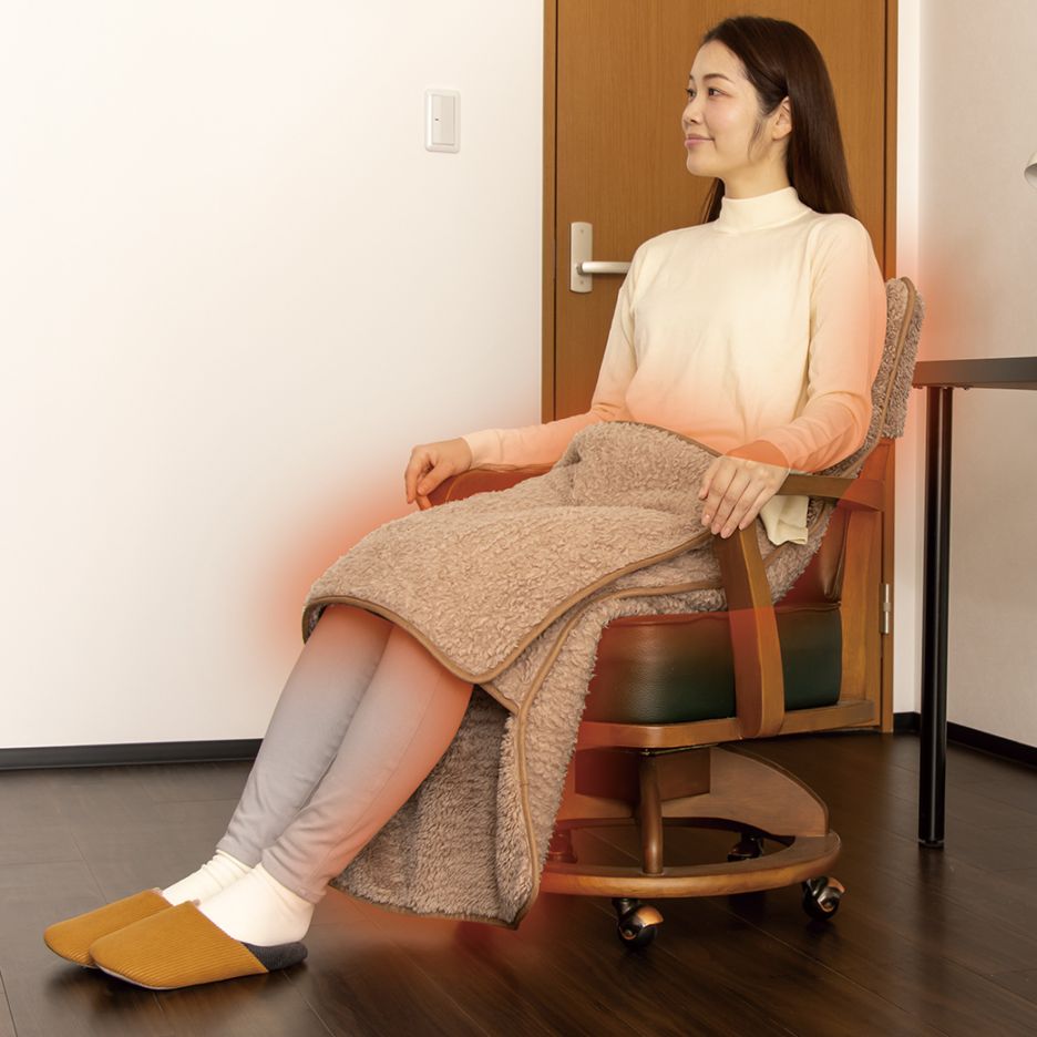 極暖 包み込まれるチェアカバー 1枚