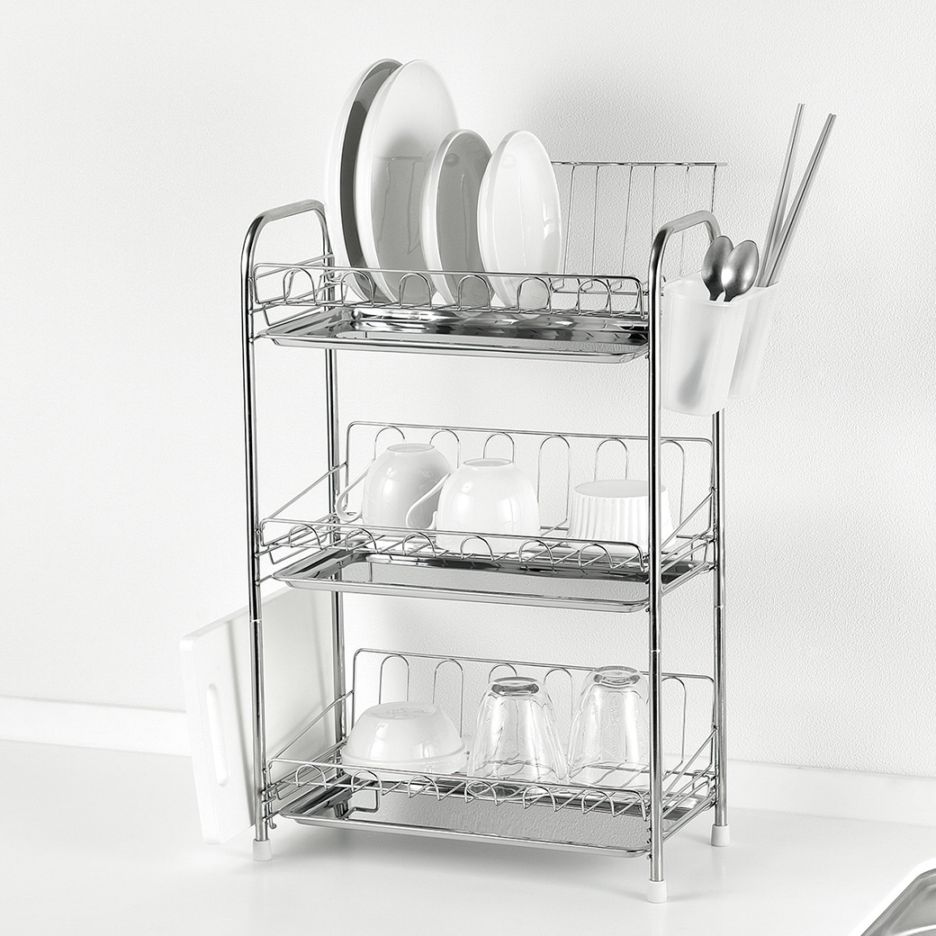 ステンレス製3段式水切りバスケット レギュラー HC-638