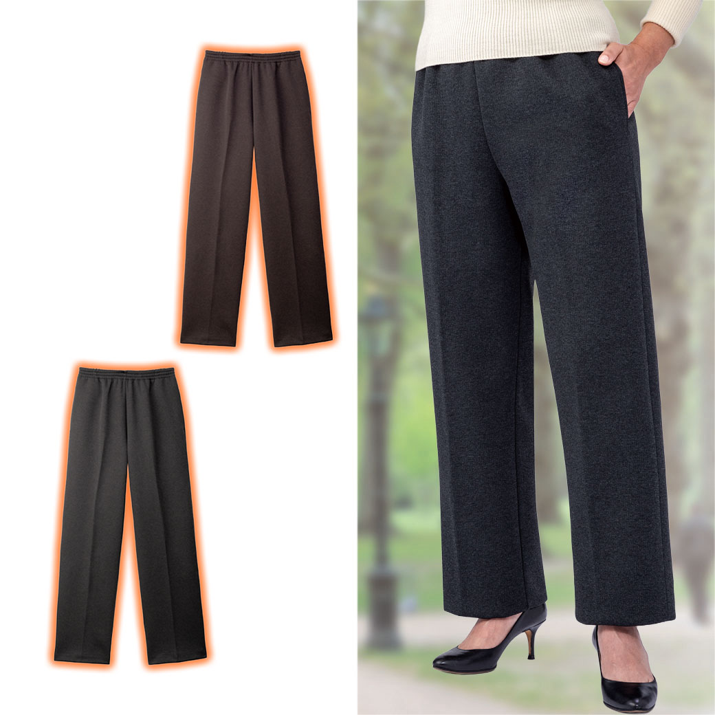 タクティーウォーム 暖かワイドパンツ2色組 同サイズ