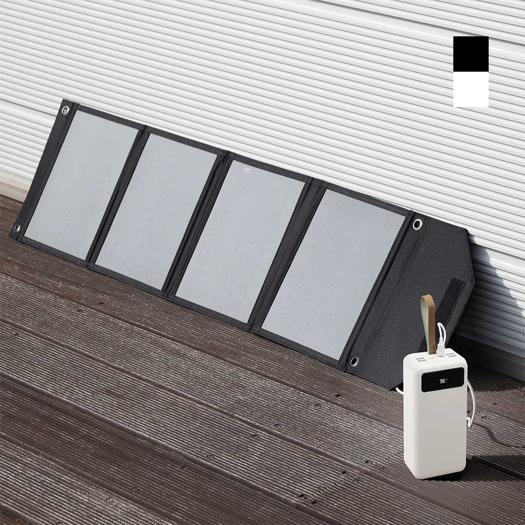 大容量コンパクトバッテリー＆ソーラーパネルセット