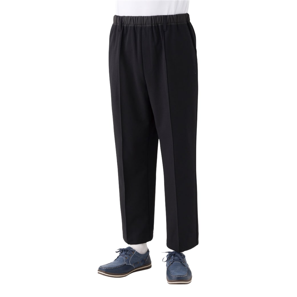 裏起毛おしりスルッとのびのびパンツ チャコール