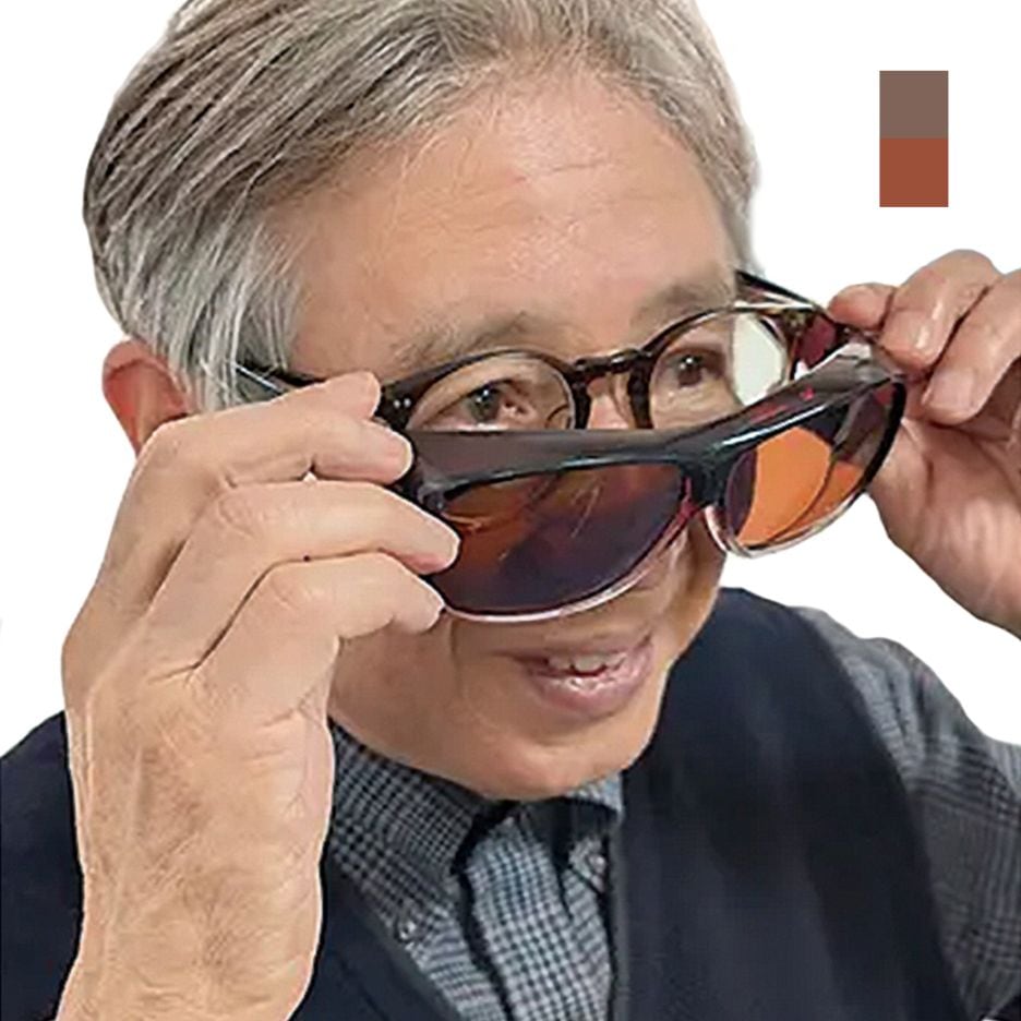 気象予報士・森田さんの偏光レンズ採用オーバーグラス