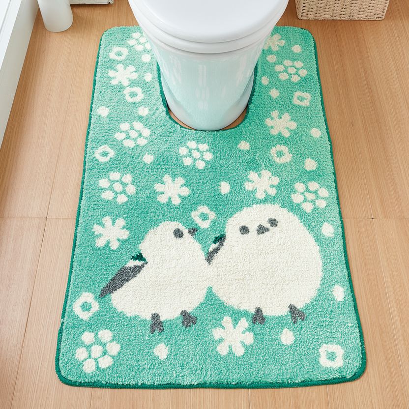 トイレマットシリーズ シマエナガ 耳長ロングマット