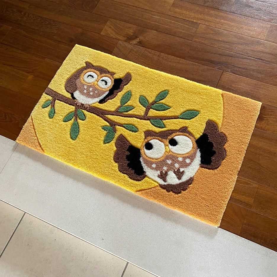 ふくろうフックマット 55×85cm