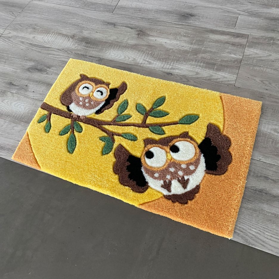 ふくろうフックマット 65×120cm