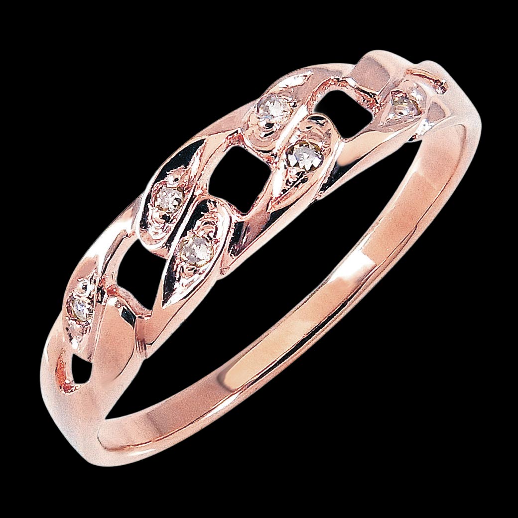 ダイヤモンド喜平デザインリング