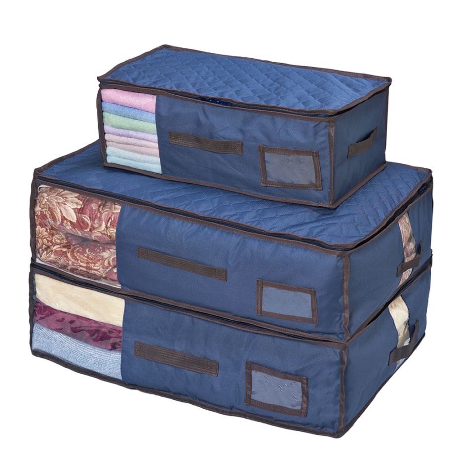 除湿・消臭・防ダニから守る収納ケース3点セット