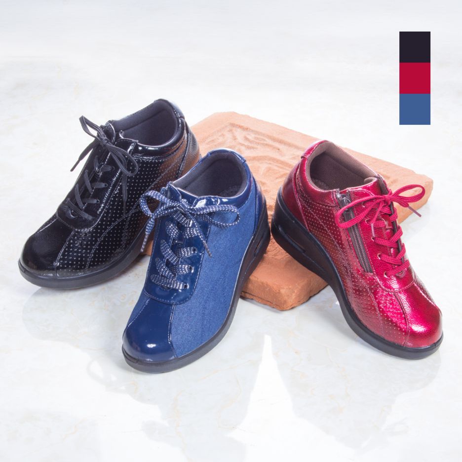 脱ぎ履きらくらくファスナーシューズ