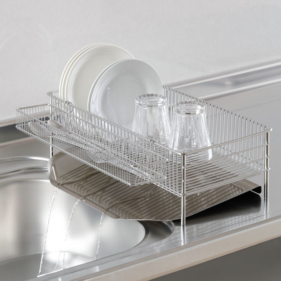 ラバーゼ NEW水切りかごスリム縦置き3点セット DLM-8690