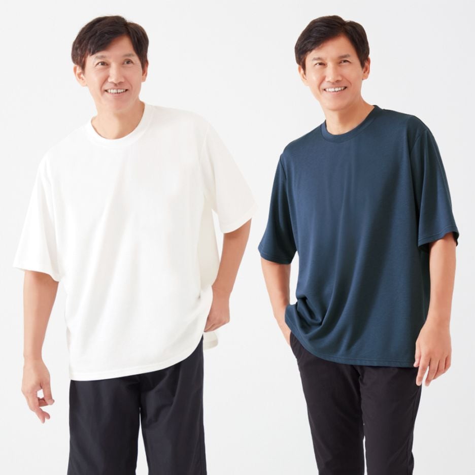 リカバリーケア メンズゆったり半袖シャツ よりどり2枚組