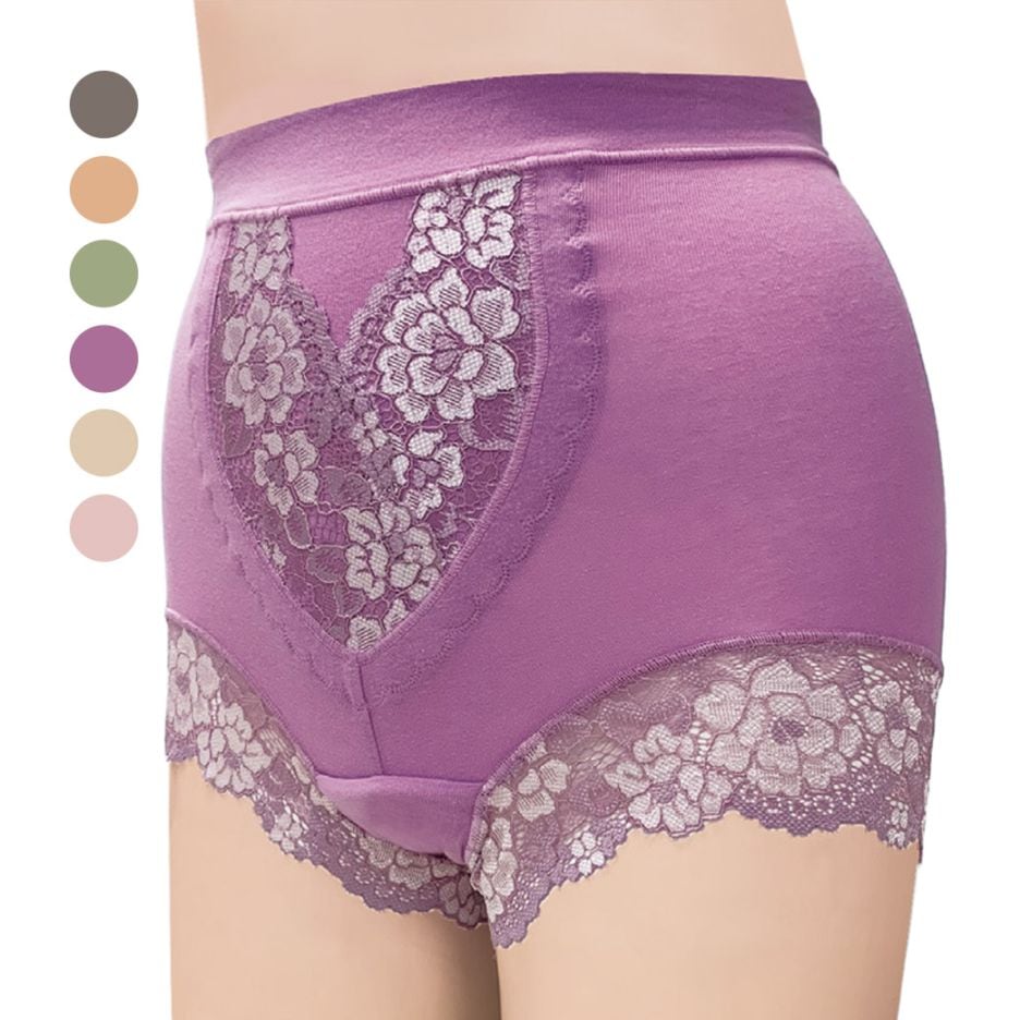 下腹すっきり安心ガードルショーツ6色組 同サイズ