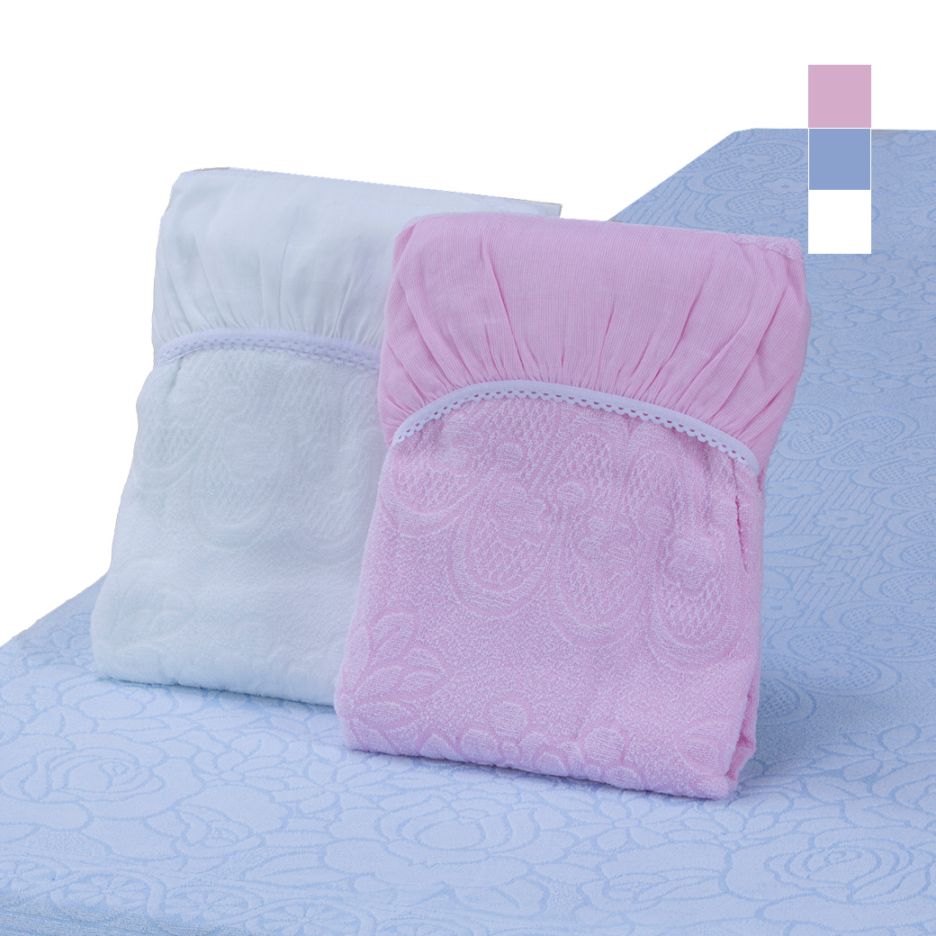 泉州産ジャガード織ワンタッチタオルシーツ シングル 105×210cm