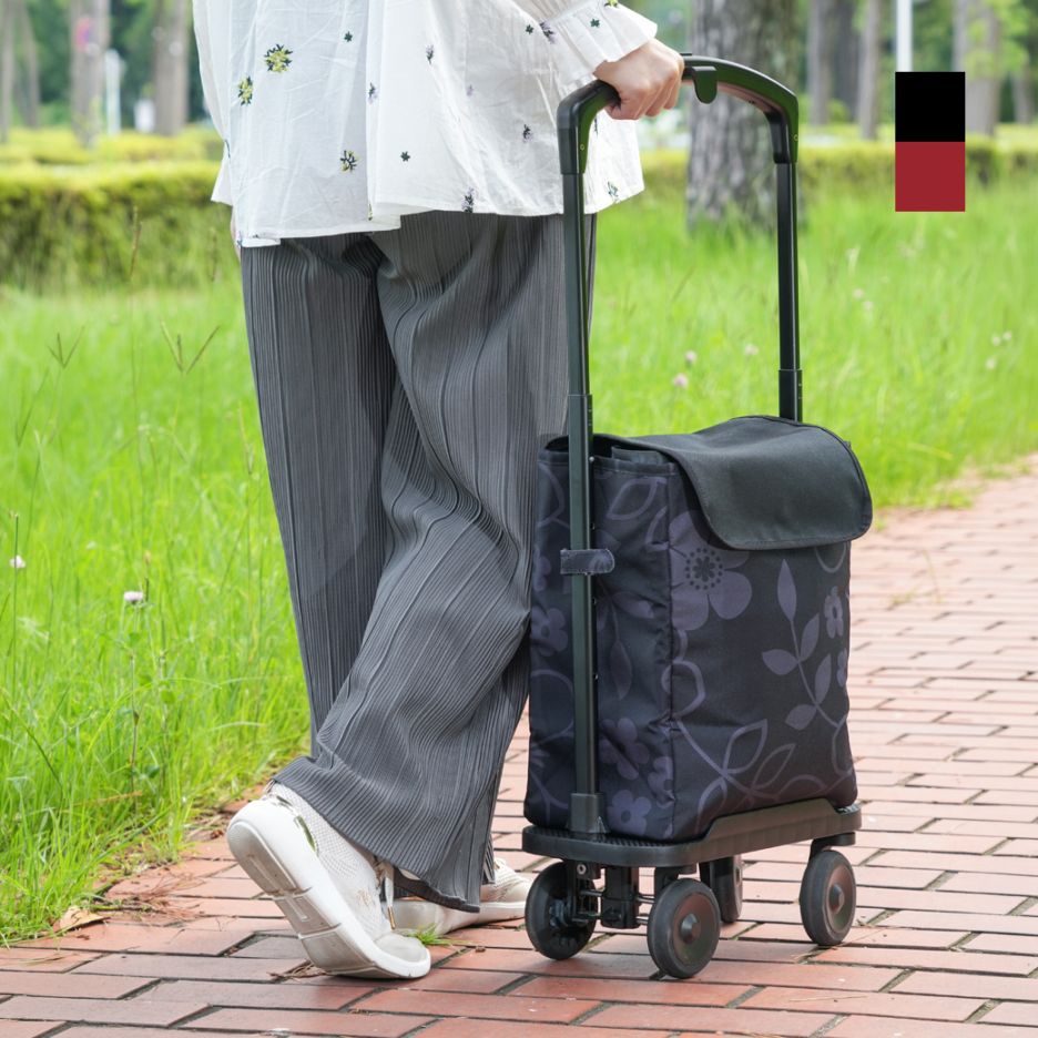 花柄横押しサイドカー 保冷バッグ付 WB526