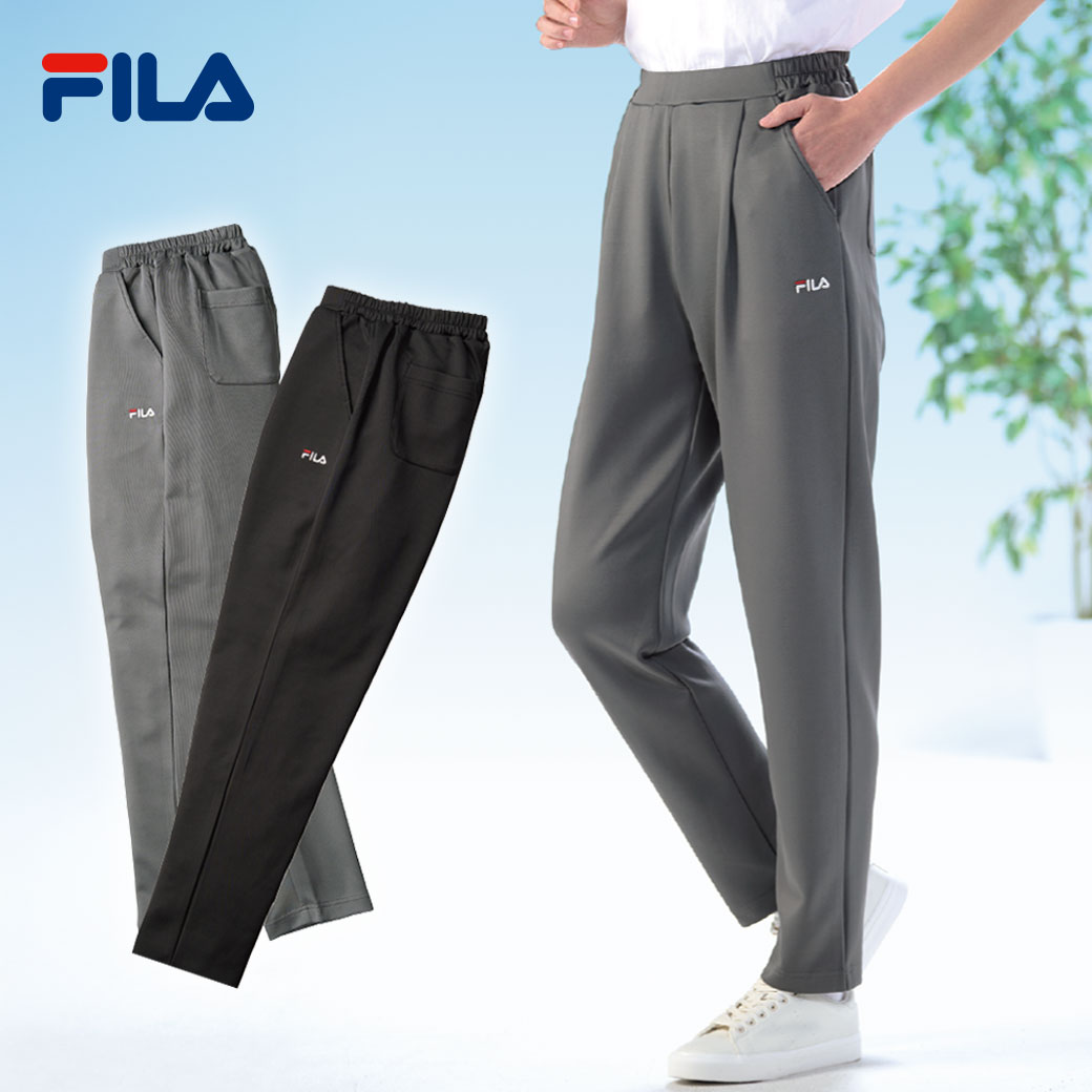 FILA タックテーパードパンツ