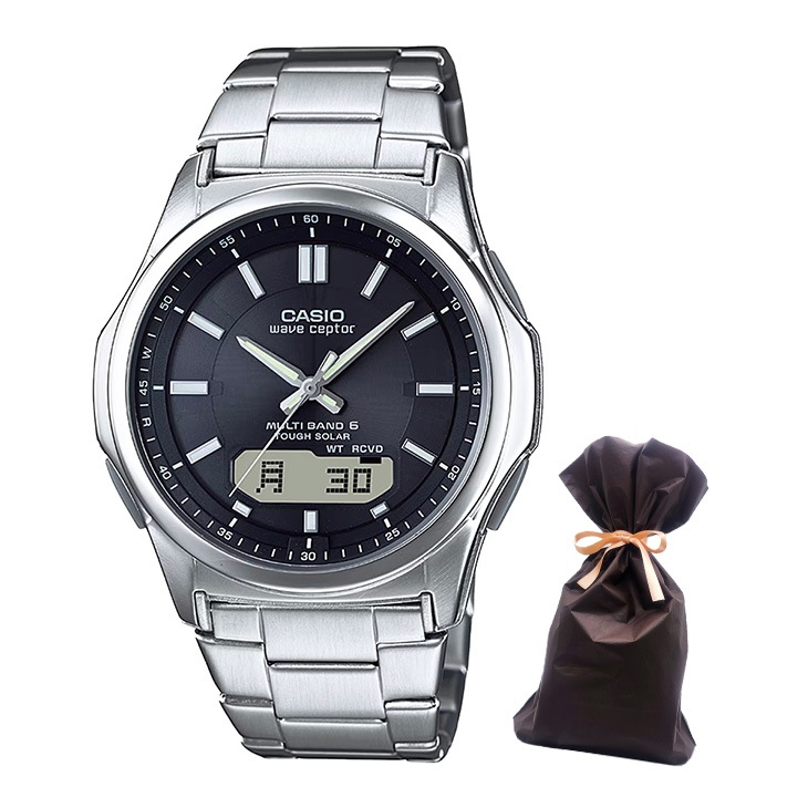CASIO カシオ メンズ 電波ソーラー 腕時計 ウェーブセプター wave ceptor