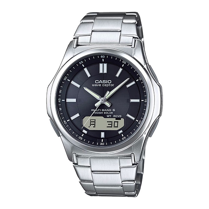 CASIO カシオ メンズ 電波ソーラー 腕時計 ウェーブセプター wave ceptor