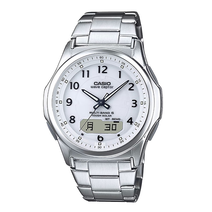 CASIO カシオ メンズ 電波ソーラー 腕時計 ウェーブセプター wave ceptor