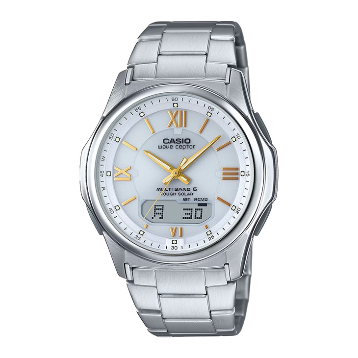 CASIO カシオ メンズ 電波ソーラー 腕時計 ウェーブセプター wave ceptor