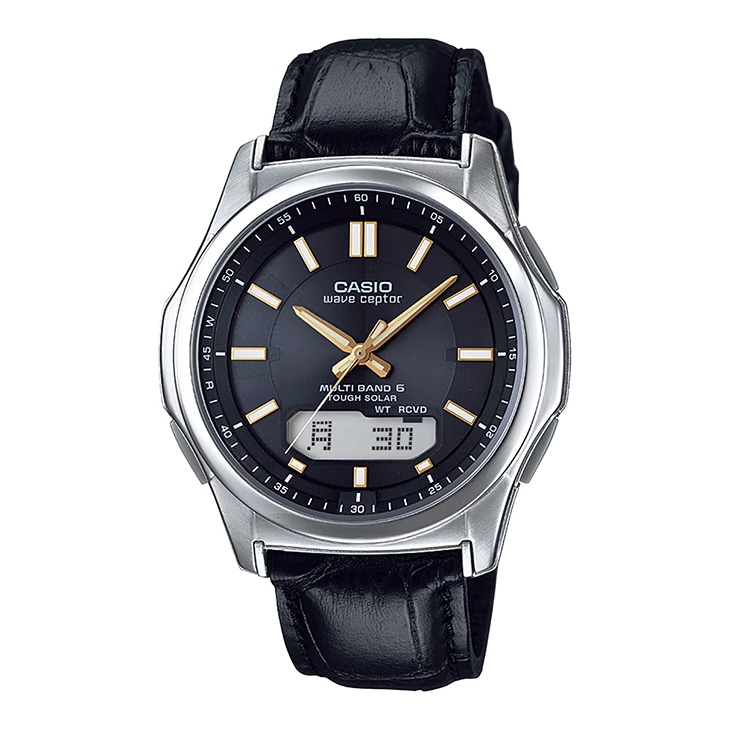 CASIO カシオ メンズ 電波ソーラー 腕時計 ウェーブセプター wave ceptor