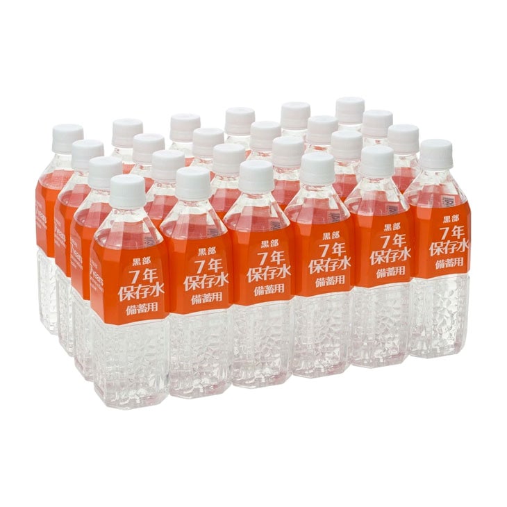 7年保存 黒部の天然水 500ml×24本