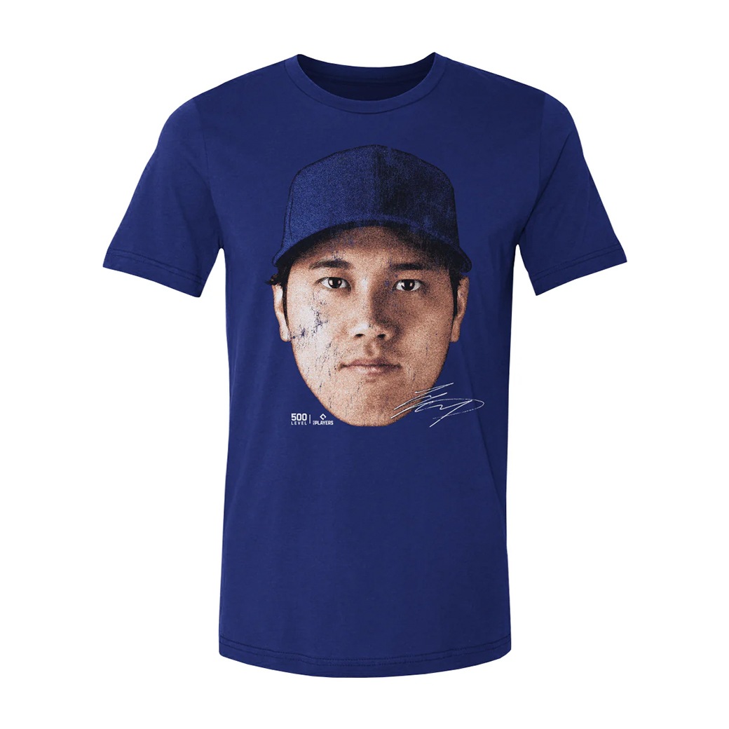 MLBPA公式ライセンス 大谷翔平 グラフィックTシャツ ビッグフェイス柄