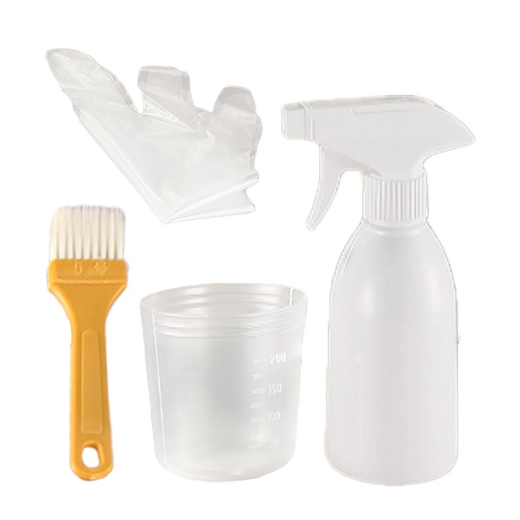 カビクリーンジェル お掃除キット ハケ 計量カップ スプレーボトル ビニール手袋