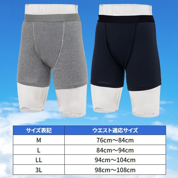 NEW さわやか安心ボクサーパンツ お試し2色組 同サイズ レギュラー用タイプ