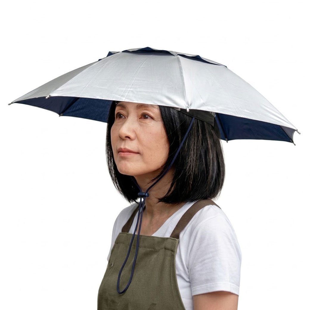 両手が使える手ぶら傘2本組