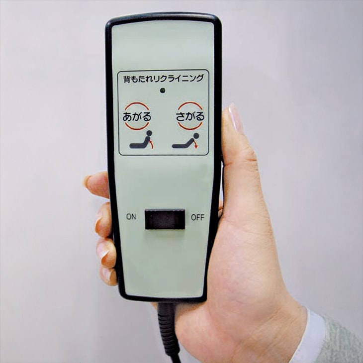 ワルツ 木製棚付き収納式リクライニングベッド コンセント付き 電動タイプ・セミダブル