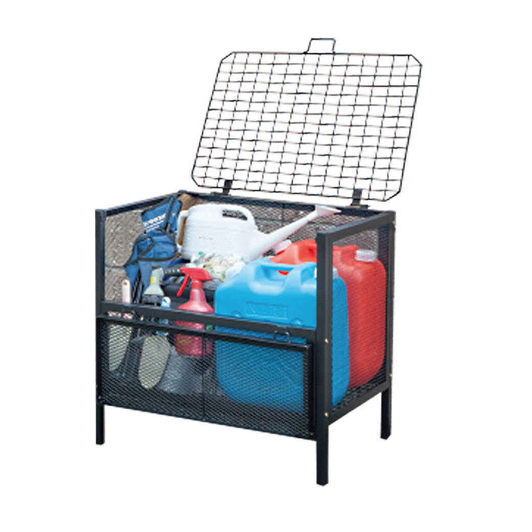 出し入れしやすいメッシュダストボックス