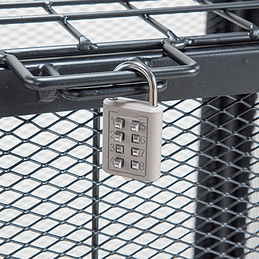 出し入れしやすいメッシュダストボックス