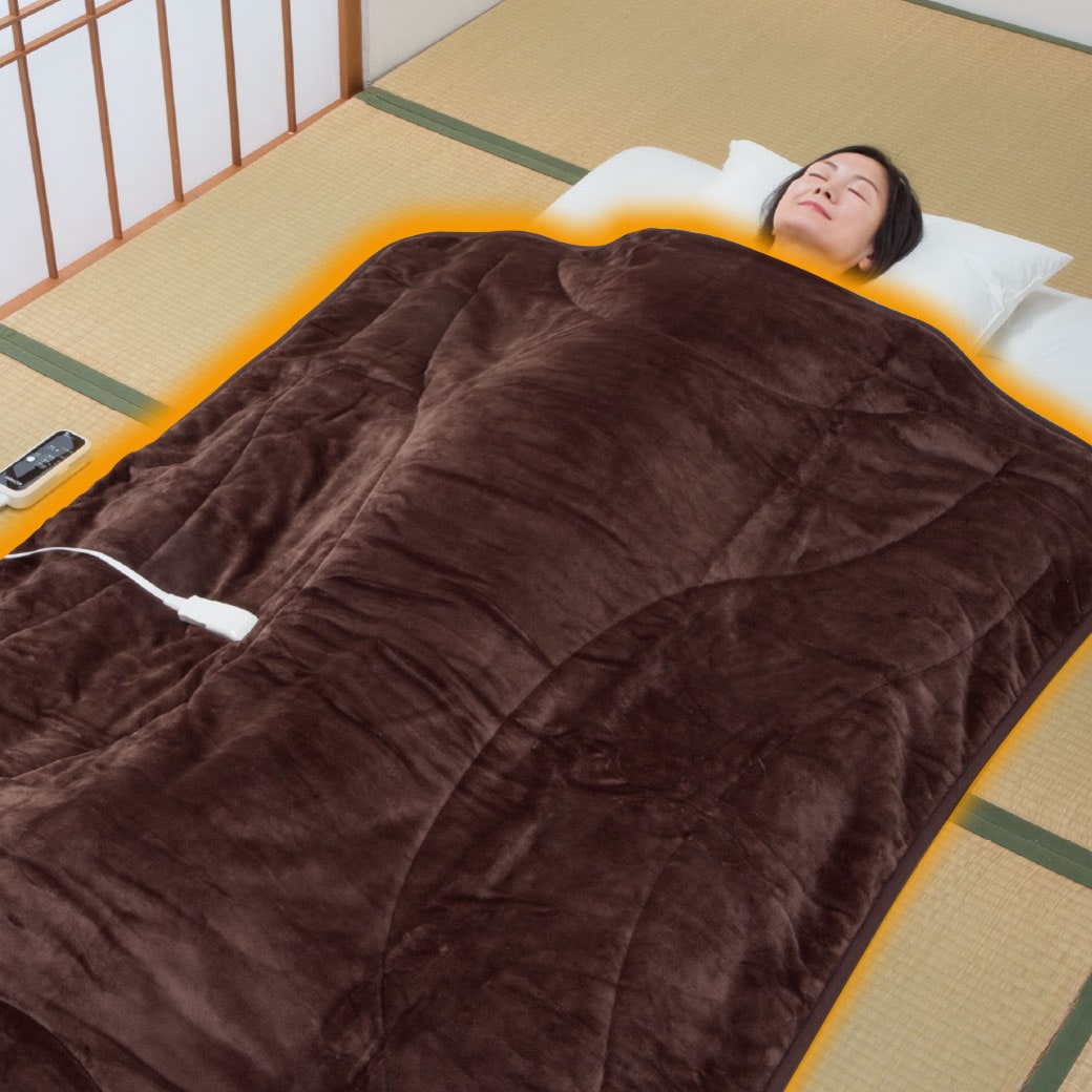体にフィットする電気掛毛布 188×130cm YMK-3D50