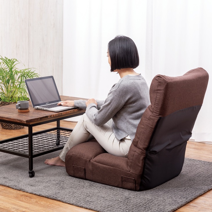 幅広座面のポケットコイル座椅子