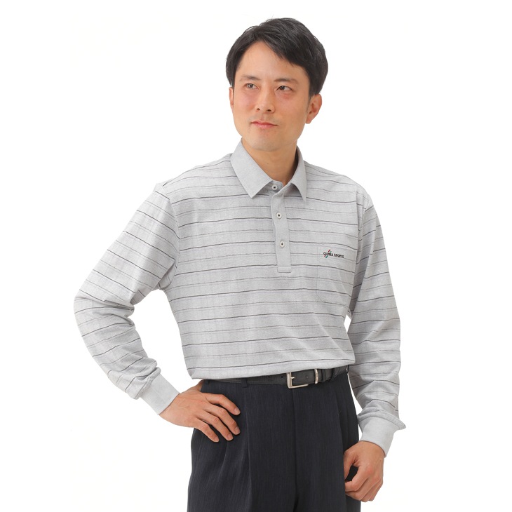 麻入りサマーニットシャツ2色組 同サイズ