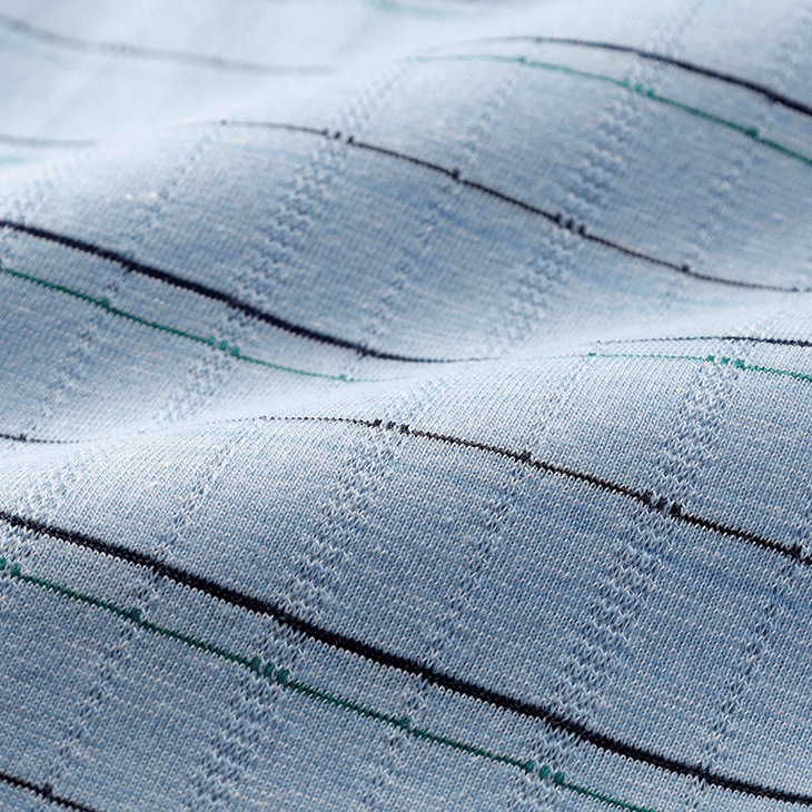 麻入りサマーニットシャツ2色組 同サイズ