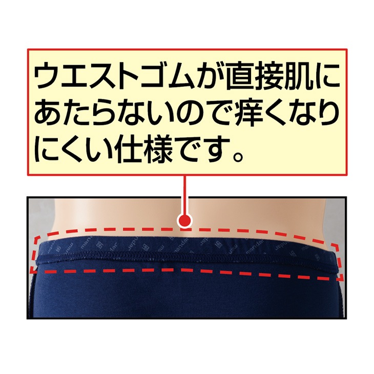 ロゴプリント 中失禁 トランクス2色組 同サイズ
