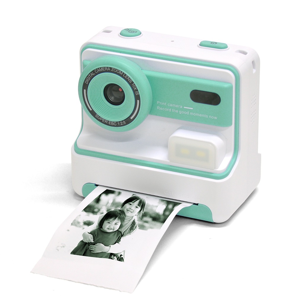 プリント機能付きキッズカメラ&感熱紙3ロール AK-KD01P