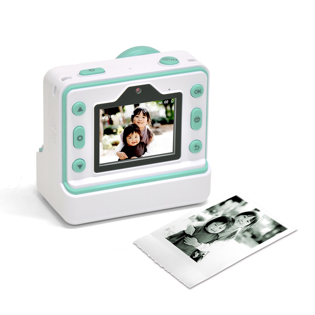 プリント機能付きキッズカメラ&感熱紙3ロール AK-KD01P