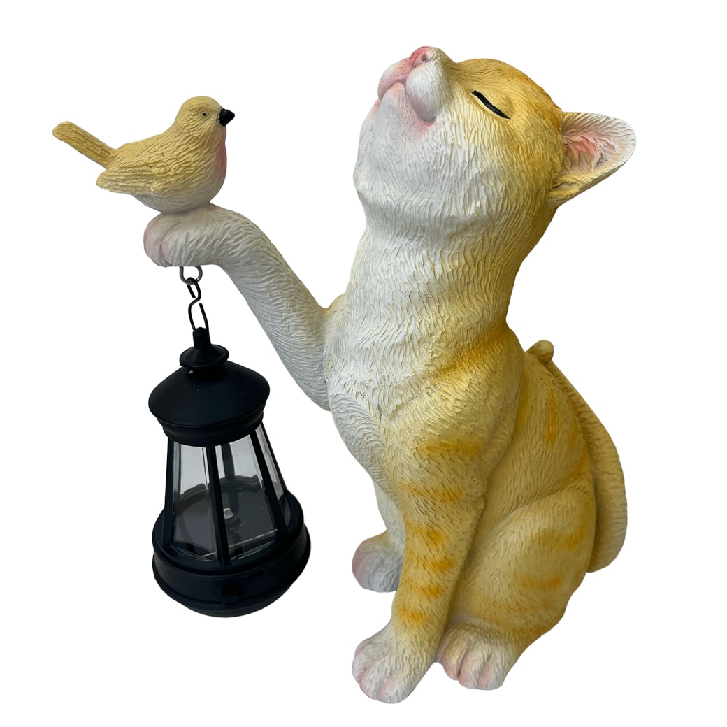 ソーラー電源センサーねこランタン｜ファミリー・ライフ公式通販