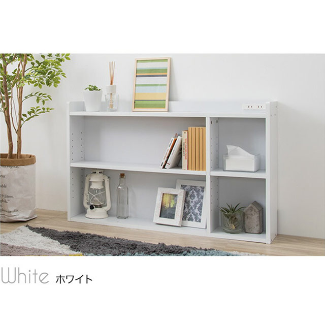 ヘッドボードにもなる収納ラック