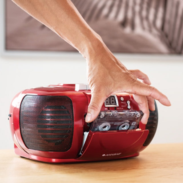 ANABAS アナバス 簡単操作CDラジカセ