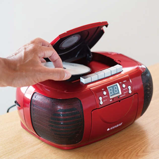 ANABAS アナバス 簡単操作CDラジカセ