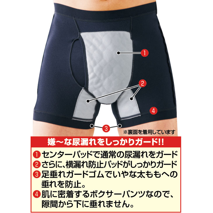 消臭 抗菌 尿漏れ防止パンツ サイドシークレット
